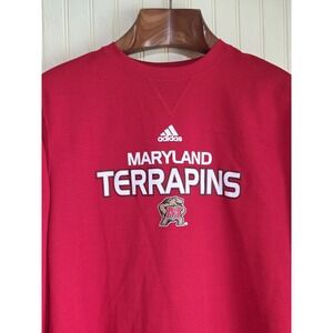 Maryland Terrapins Shirt Youth Large Red Long Sleeve NCAA Adidas Basketball